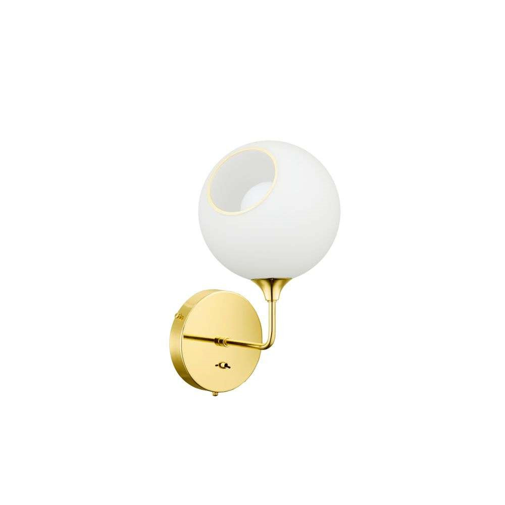 Design By Us – Ballroom The Wall Vägglampa 37 cm White Snow/Gold