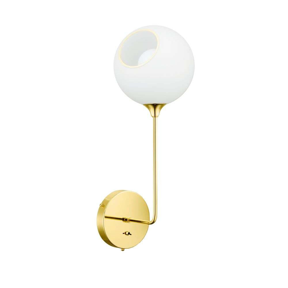 16: Design By Us - Ballroom The Wall Væglampe 57 cm White Snow/Gold