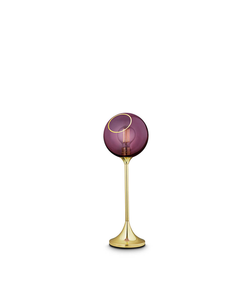 6: Design By Us - Ballroom Bordlampe Purple Rain/Gold