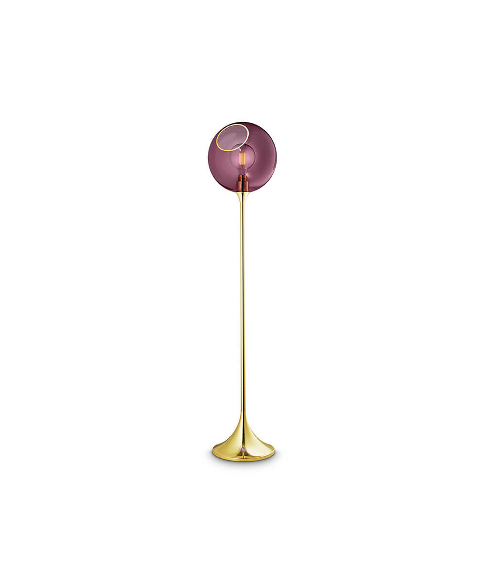 Design By Us - Ballroom Gulvlampe Purple Rain/Gold