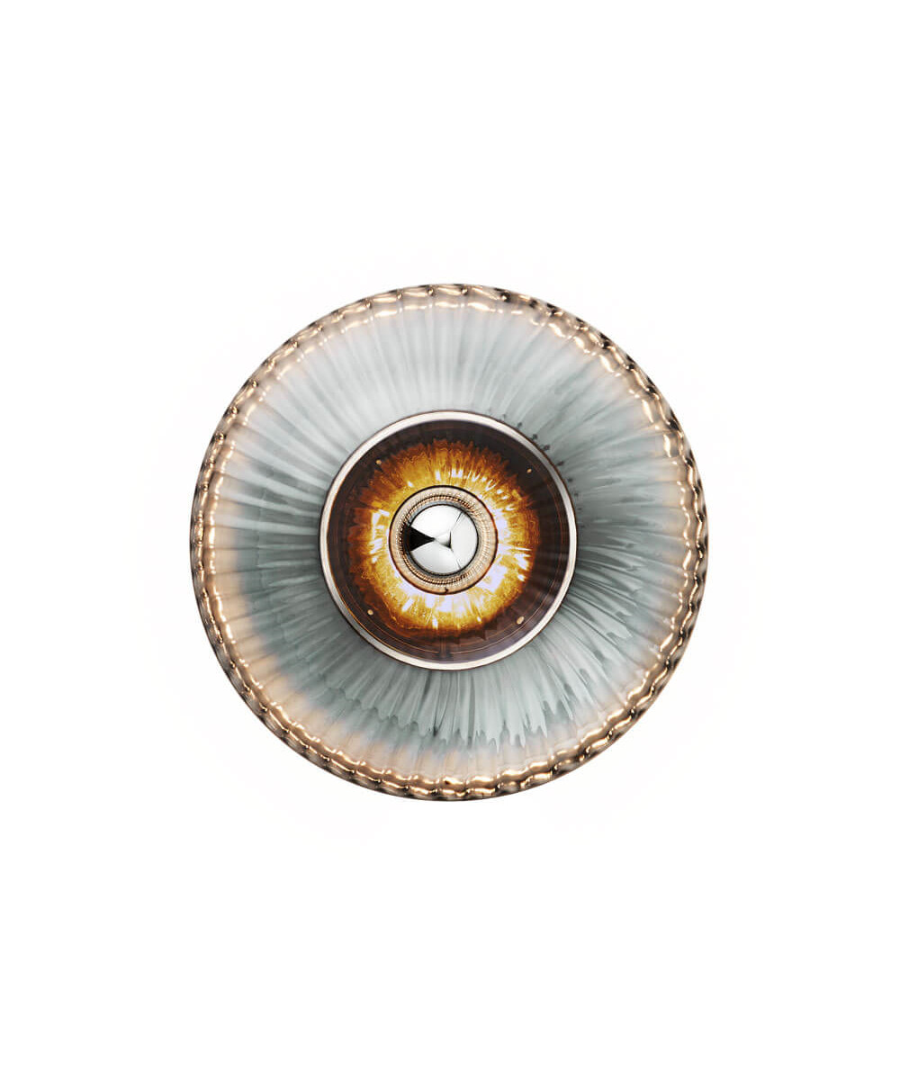 Bilde av Design By Us - New Wave Optic Vegglampe Xl Smoke/silver