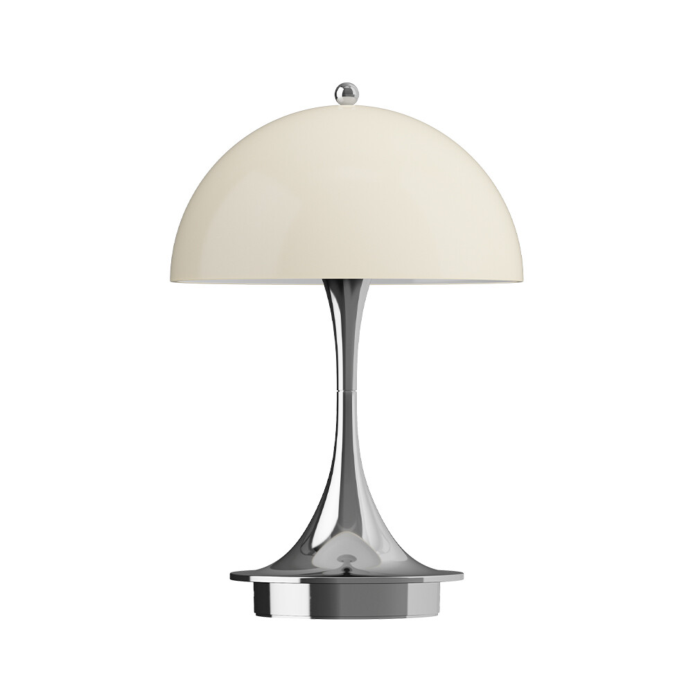 Louis Poulsen – Panthella 160 Portable Bordslampa V3 Krom Opal Beige