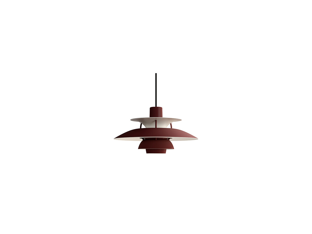 Louis Poulsen – PH 5 Mini Taklampa Monochrome Burgundy