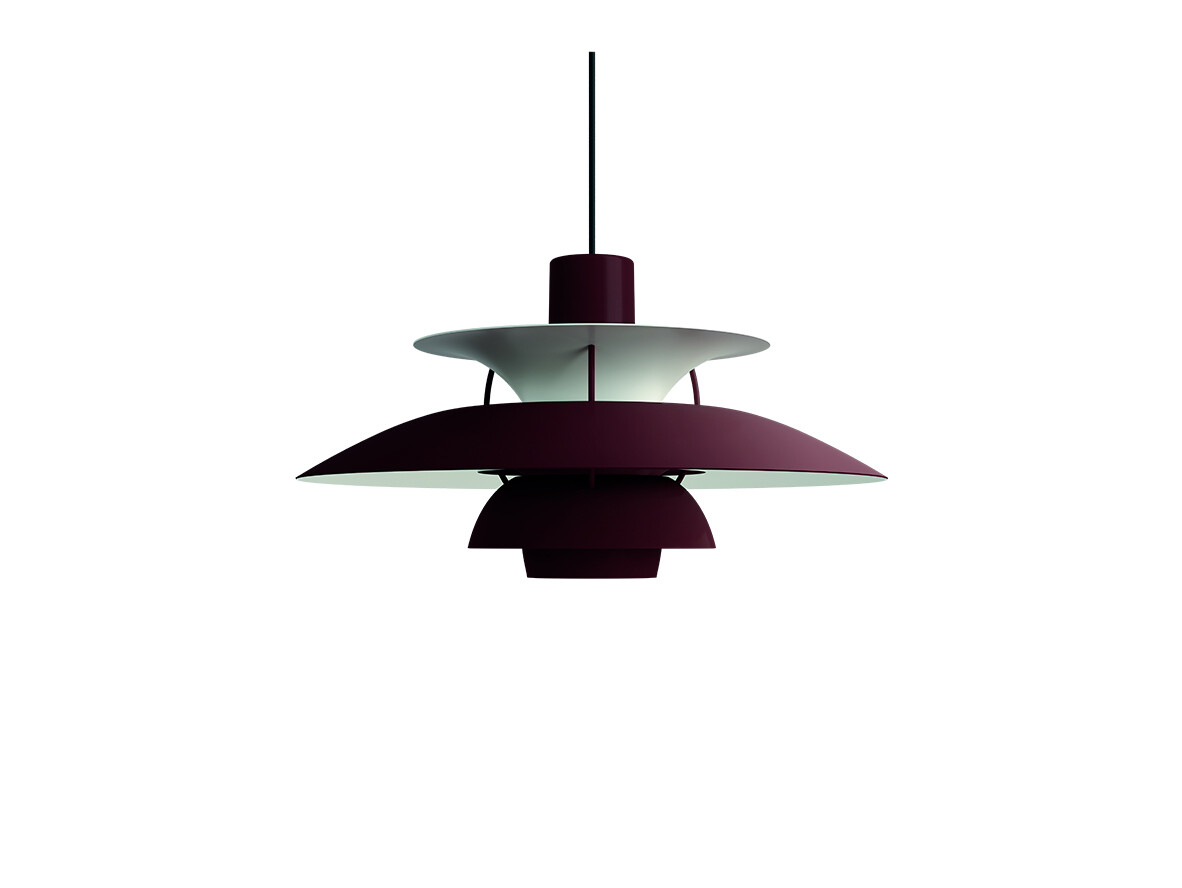 Louis Poulsen – PH 5 Taklampa Monochrome Burgundy