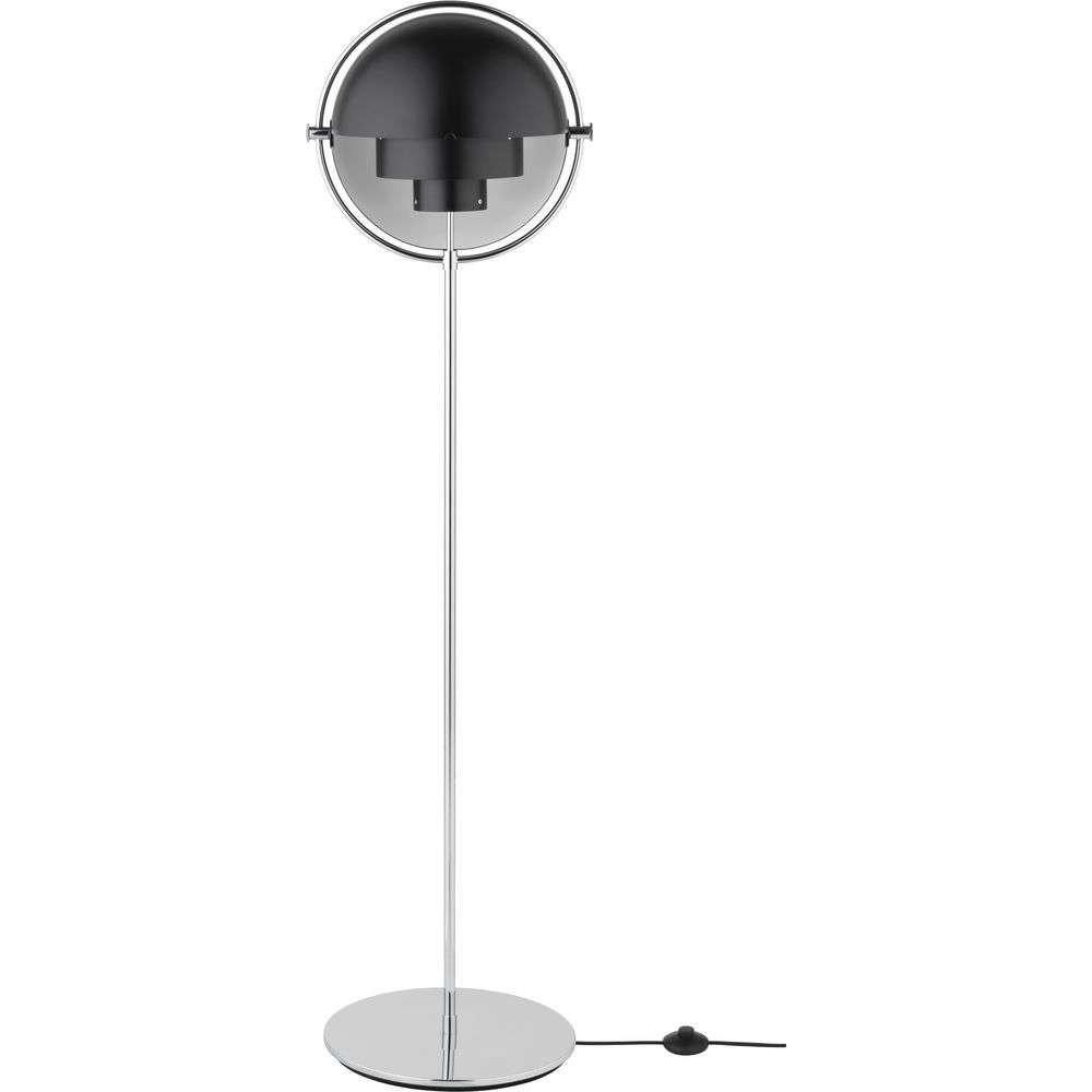 GUBI – Multi-Lite Golvlampa Chrome/Black