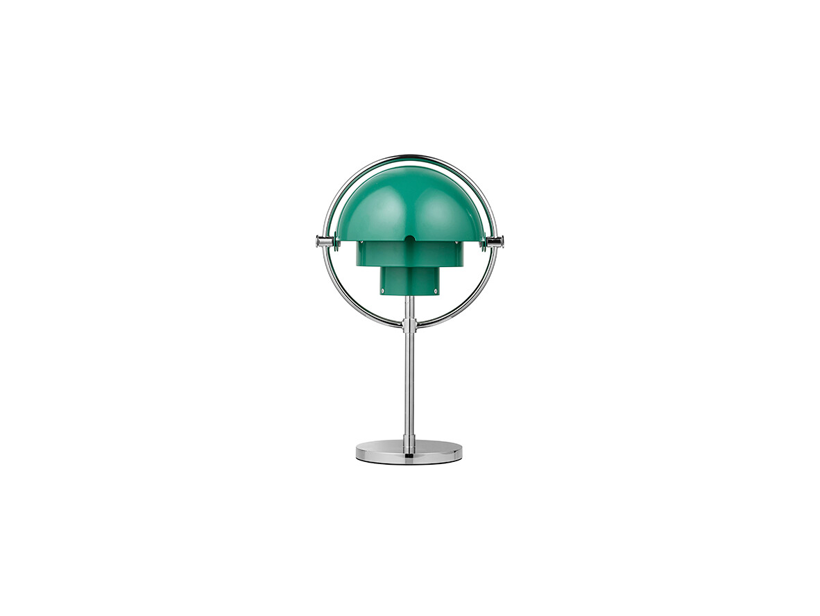 GUBI – Multi-Lite Portable Bordslampa Krom/Teal Green