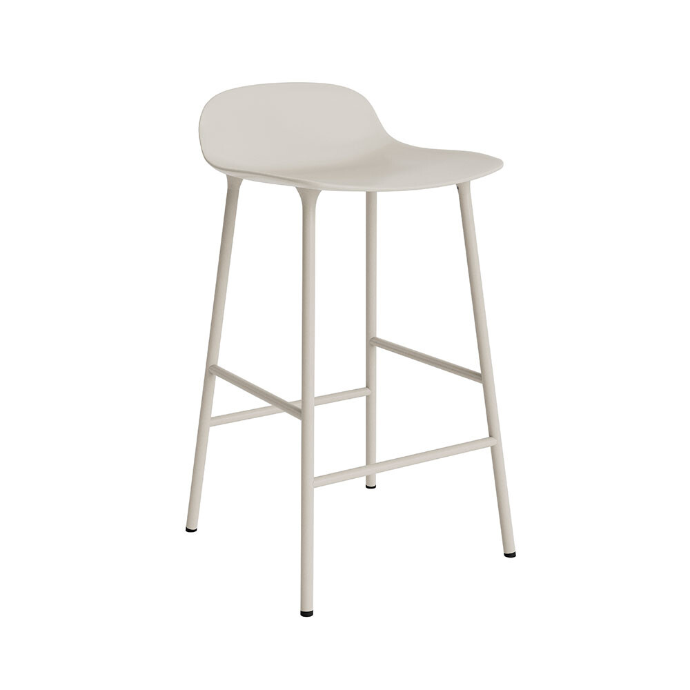 Normann Copenhagen - Form Barhocker H65 Steel/Light Grey