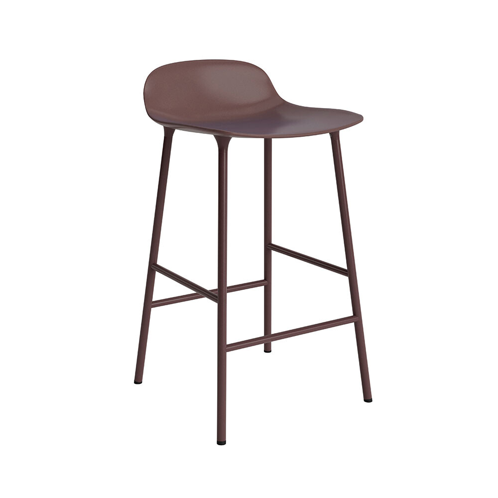 Normann Copenhagen - Form Barhocker H65 Steel/Brown