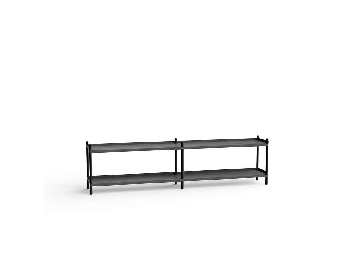 NINE – Bolt Shelving 2000 2 Shelves Black Anthracite NINE