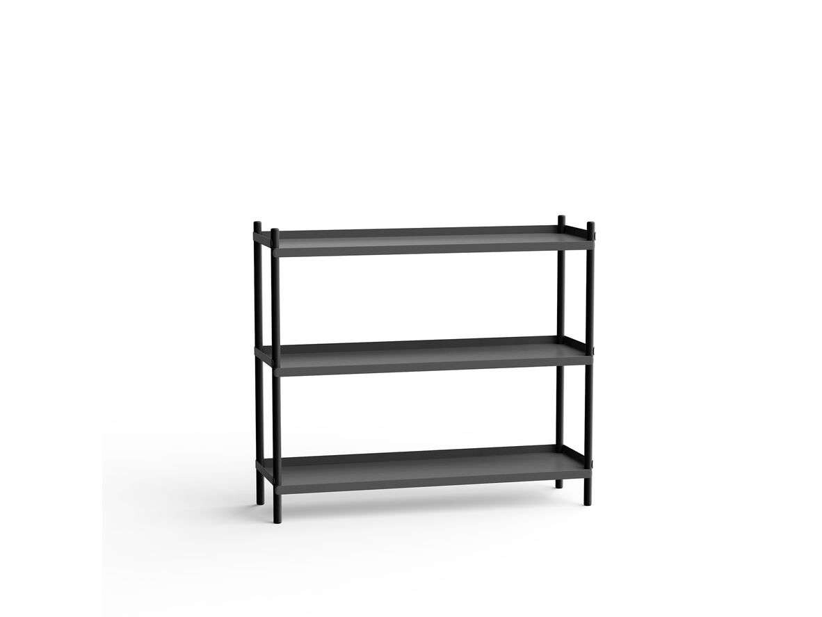 NINE – Bolt Shelving 1000 3 Shelves Black Anthracite NINE