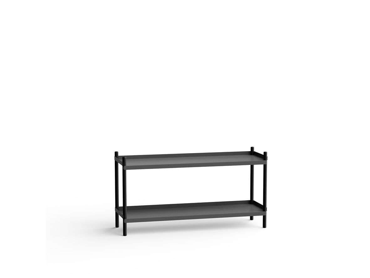 NINE – Bolt Shelving 1000 2 Shelves Black Anthracite NINE