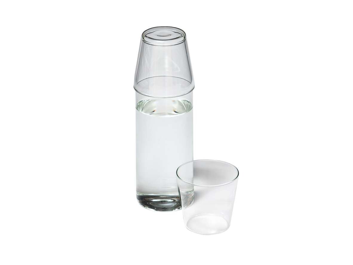 NINE – Milk set of 1 Carafe + 2 Glasses Clear NINE