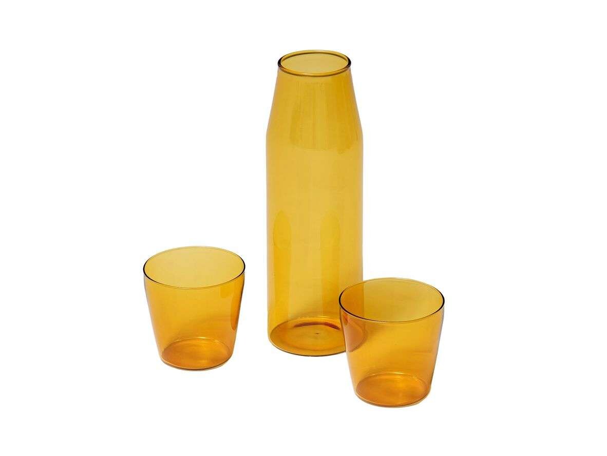 NINE – Milk set of 1 Carafe + 2 Glasses Yellow NINE