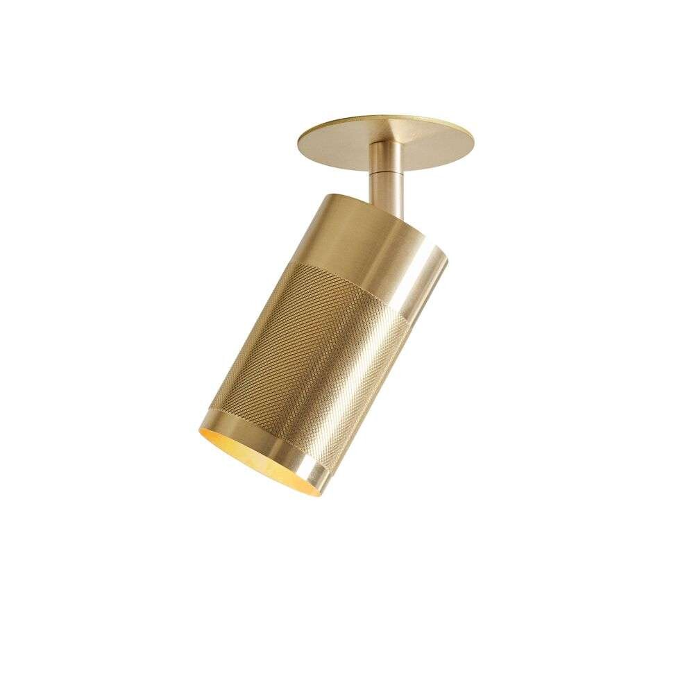 Thorup Copenhagen - Patrone Recessed Taklampe w/Coverplate Solid Brass