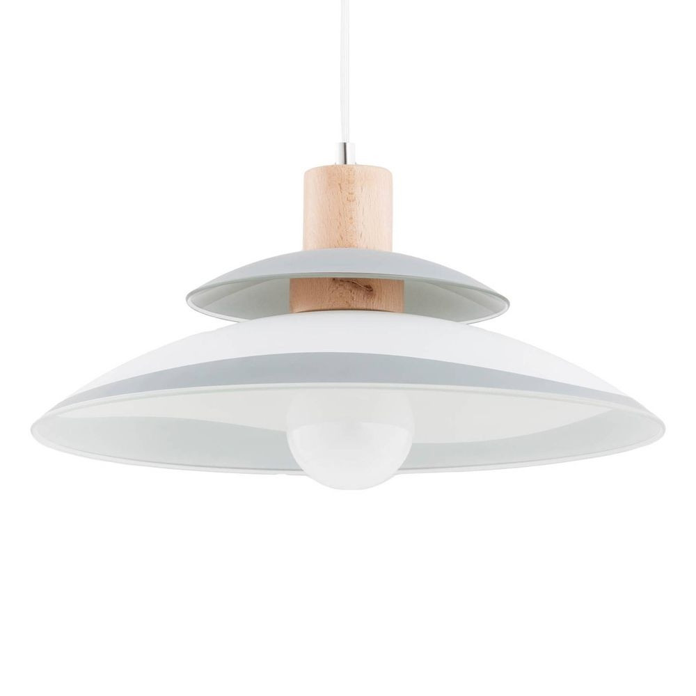 Envolight Willow Pendel Wood/White/Grey