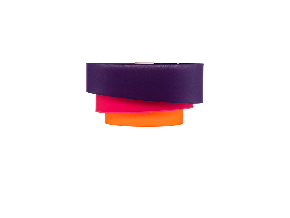 Euluna – Trio Plafond Ø60 Violet/Rosa/Orange –