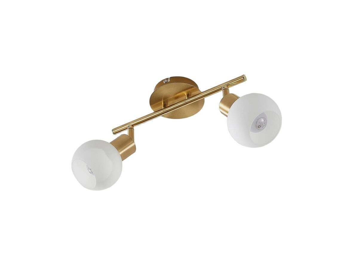 Lindby – Elaina 2 Plafond Brass/Opal