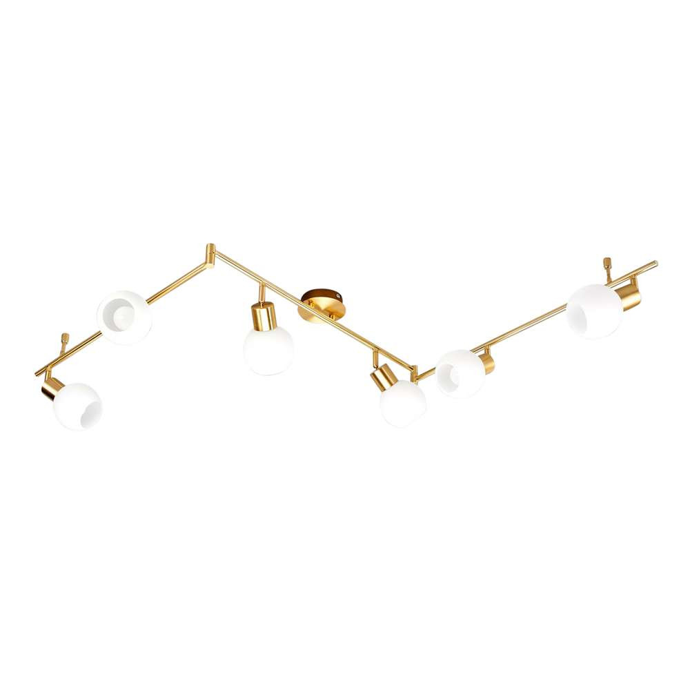 Lindby – Eleina 6 Plafond Brass