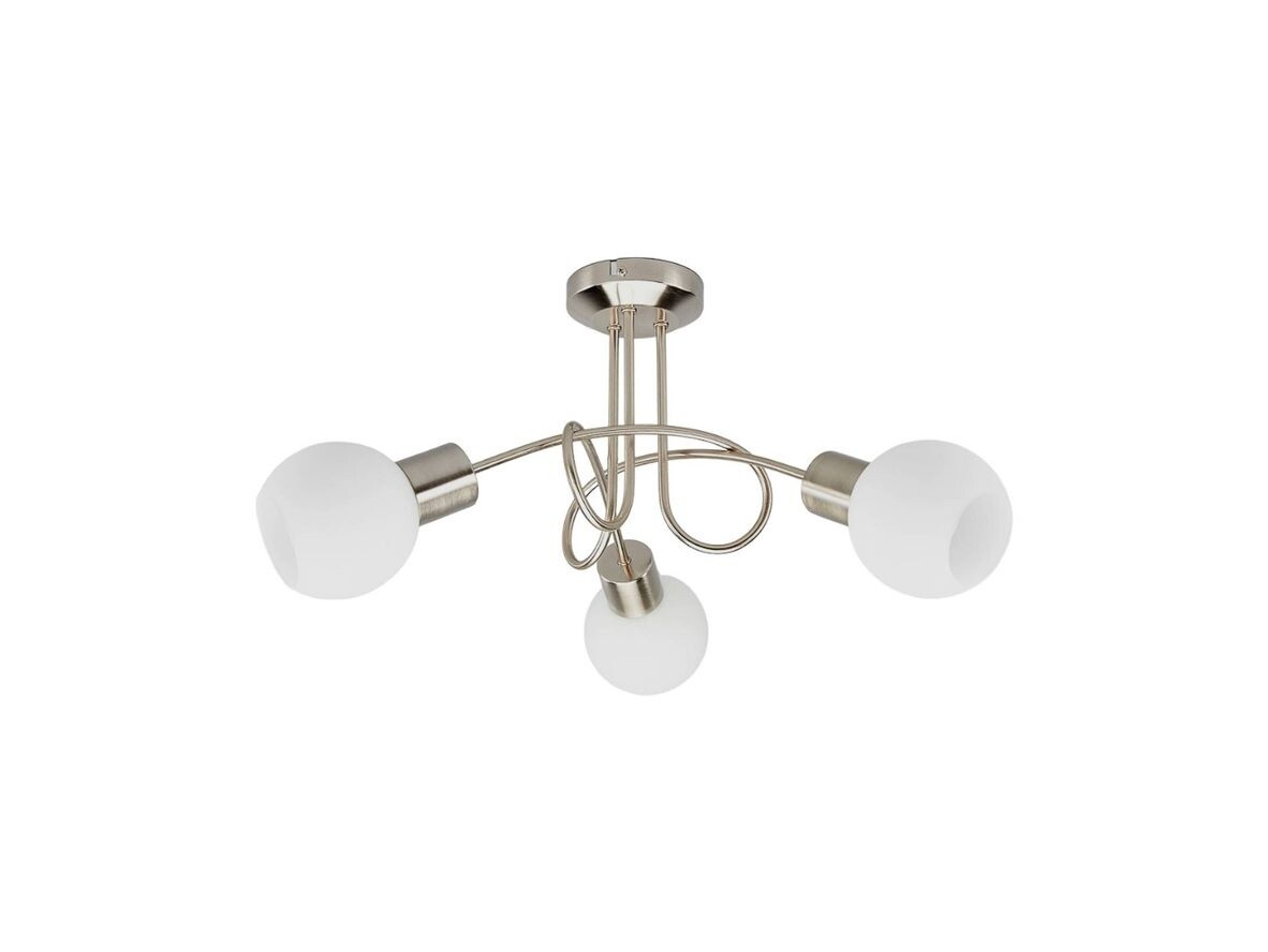 Lindby – Elaina 3 Plafond Nickel/Opal