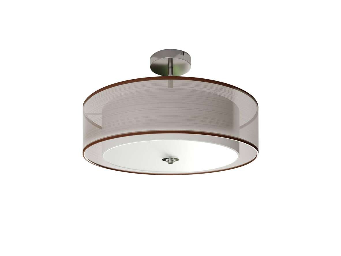 Lindby – Pikka LED PlafondBrown/White