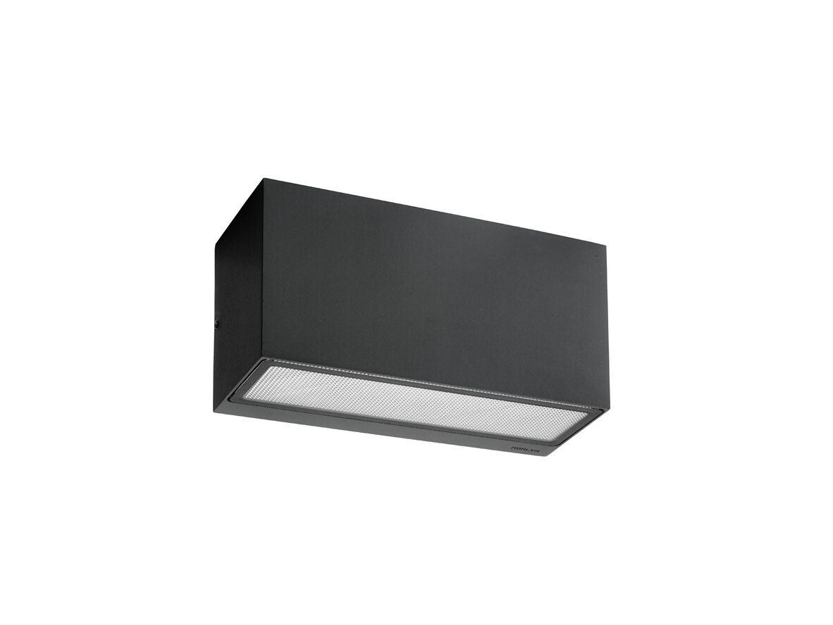 Norlys – Asker LED Up/Down Udendørs Væglampe 22,5 cm Sort
