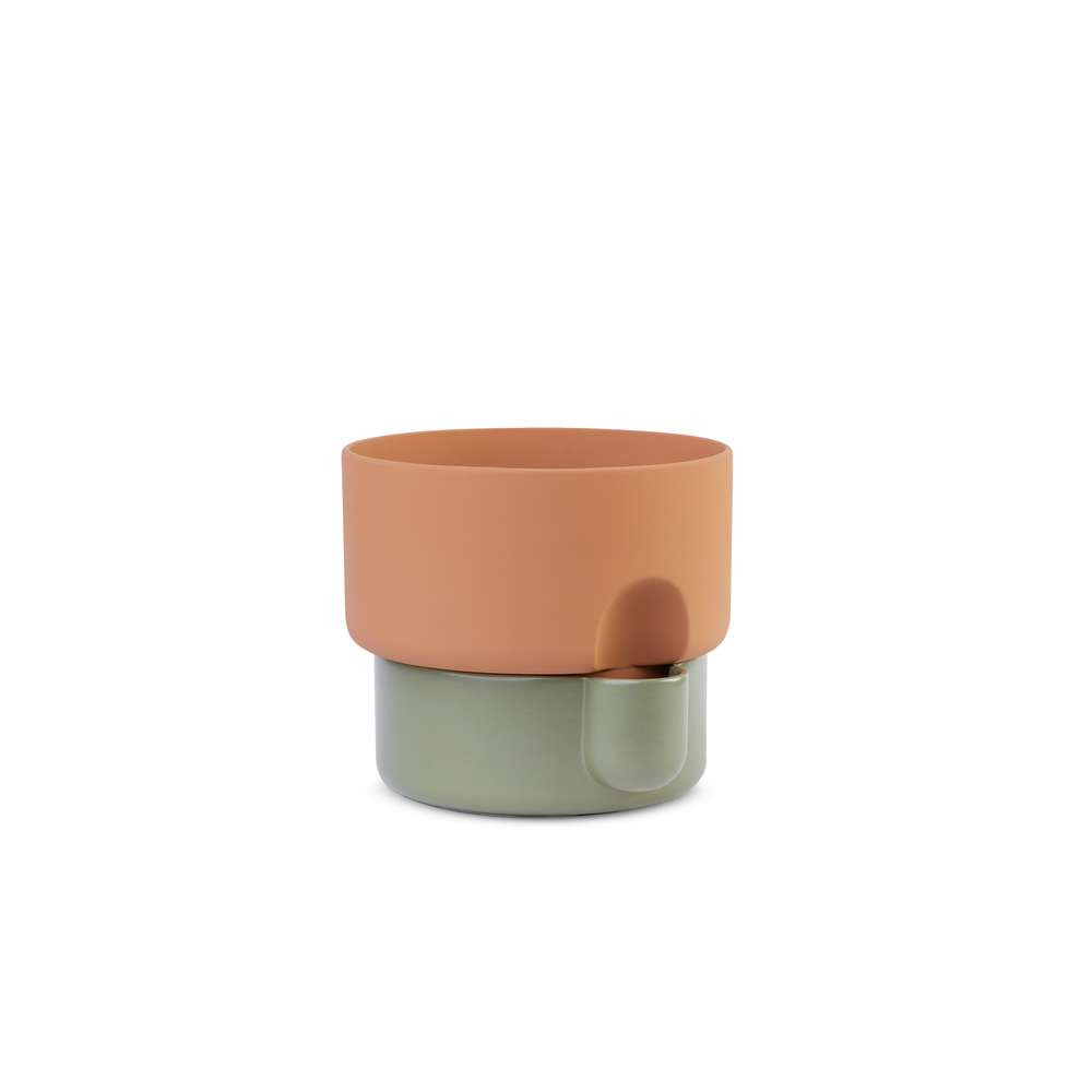 Zdjęcia - Wazon Northern - Oasis Flowerpot Small Green/Terracotta Gres