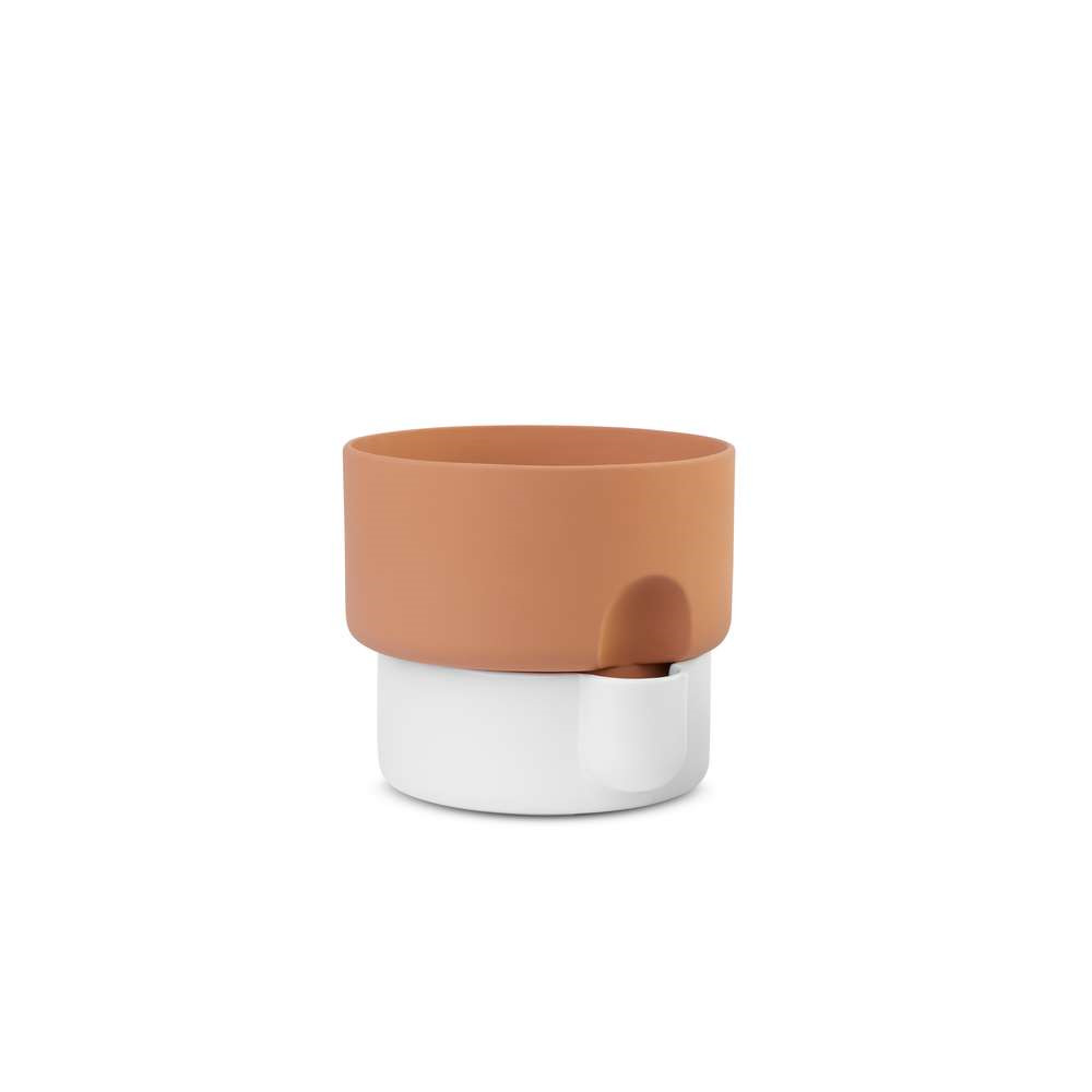 Northern Oasis Flowerpot Small White/Terracotta