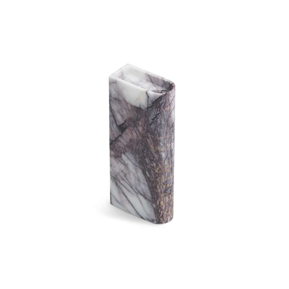 Northern – Monolith Candle Holder Tall Mixed White Marble