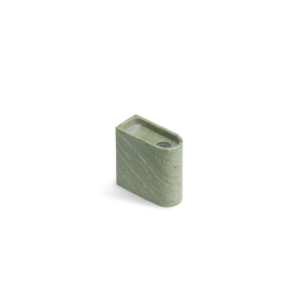 Northern – Monolith Candle Holder Low Mixed Green Marble