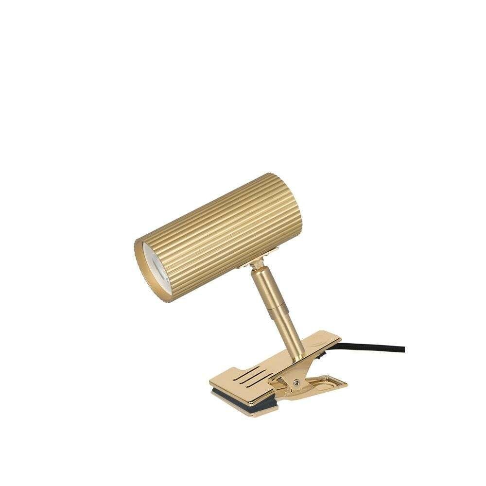 Globen Lighting – Hubble Væglampe w/Clamp Brushed Brass