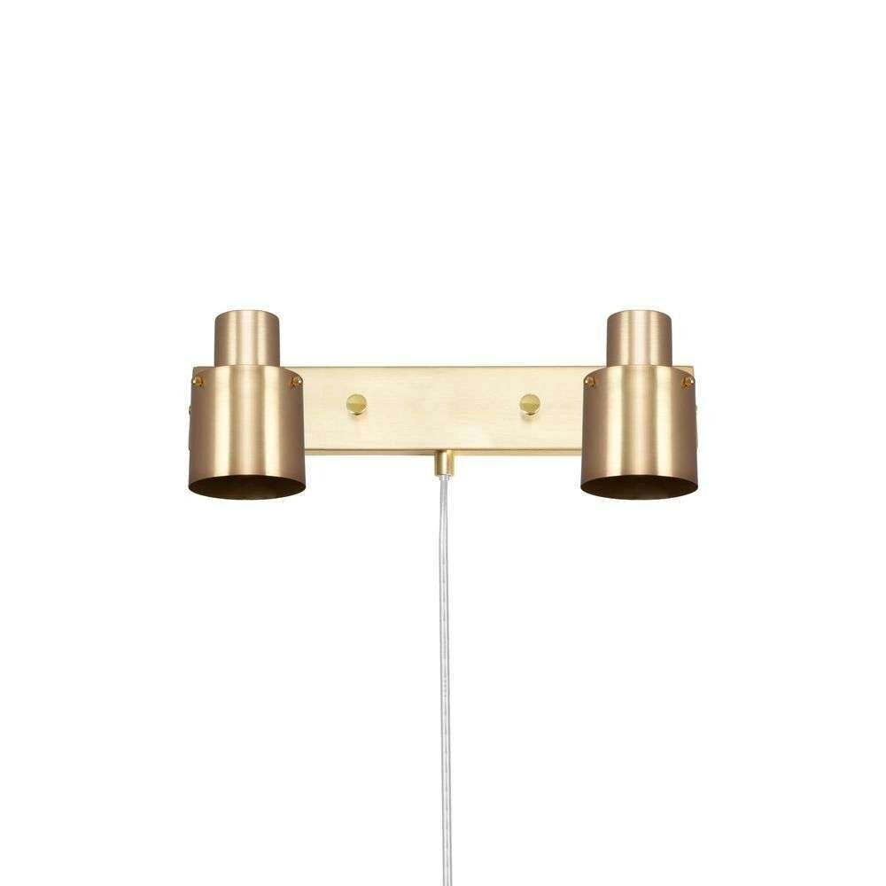 Globen Lighting – Clark 2 Vägglampa Brushed Brass