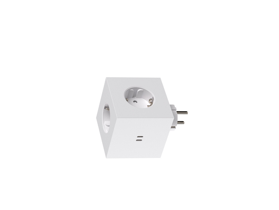 Avolt Stikdåser – Square 2 Socket Extender w/30W Dual USB-C ML Edition Opal White Avolt