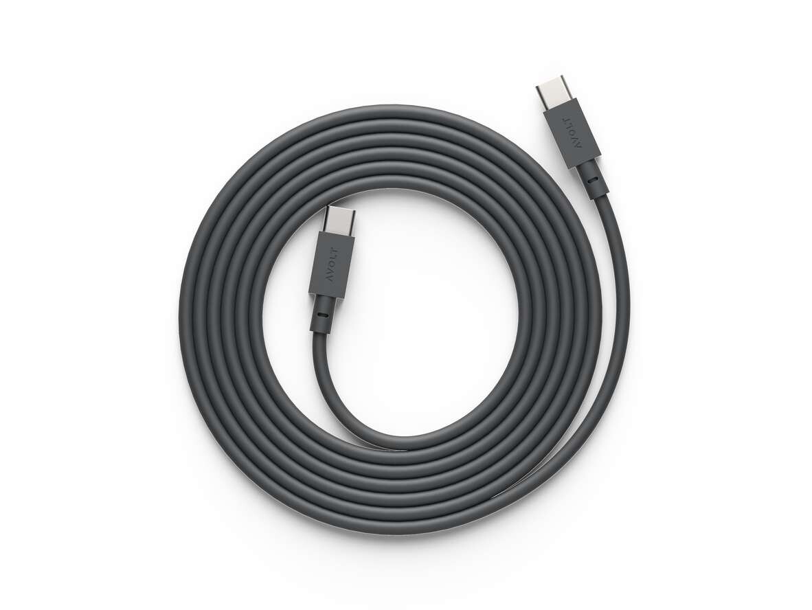 Avolt Stikdåser - Cable 1 USB-C to USB-C 2m Stockholm Black Avolt