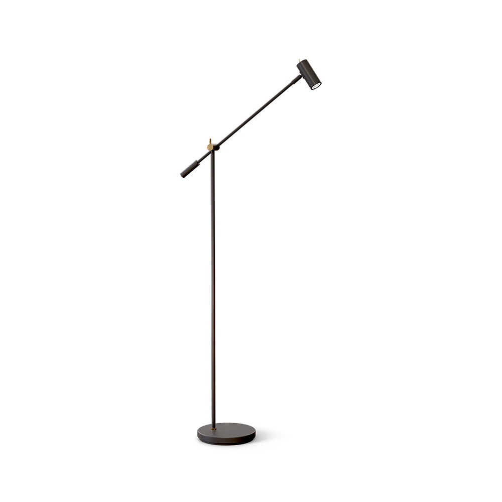 Belid - Cato Lampadaire Dim. Mat Noir/Laiton