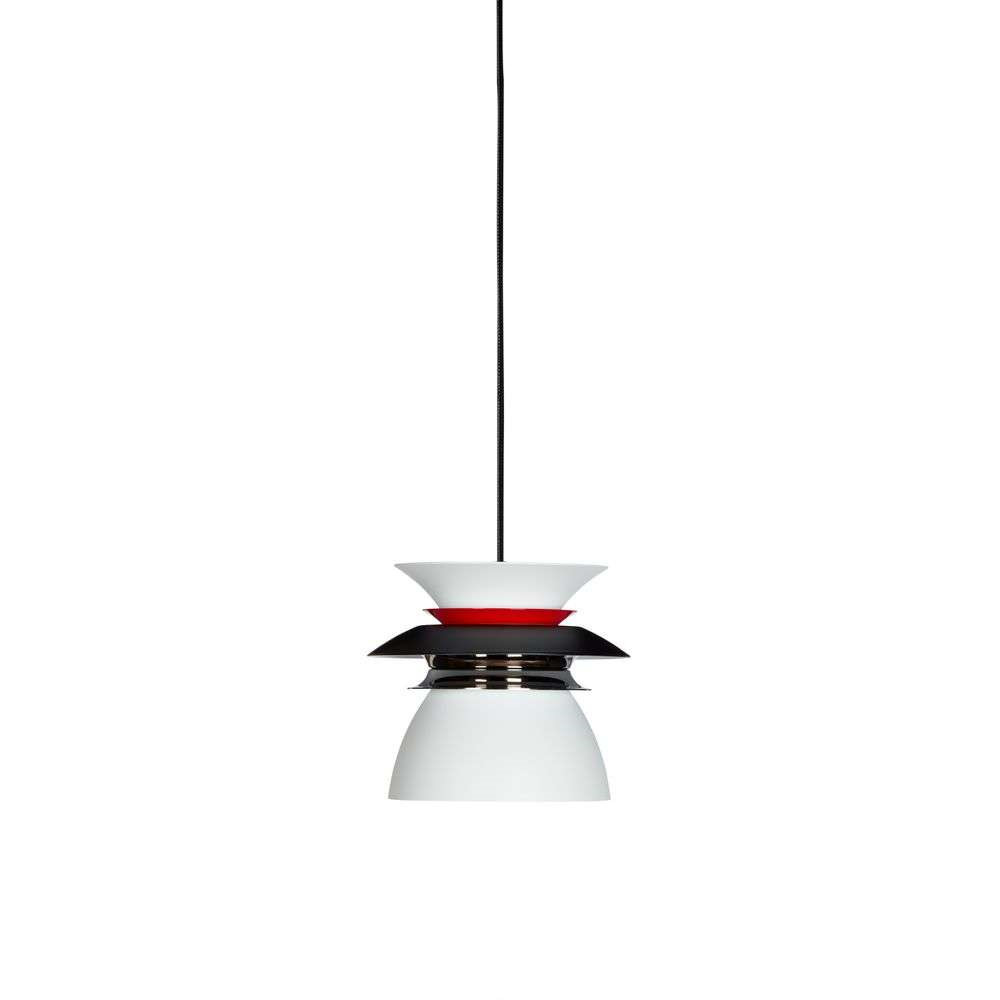 Belid – Diablo Taklampa Ø165 Matt Black/Glossy Red