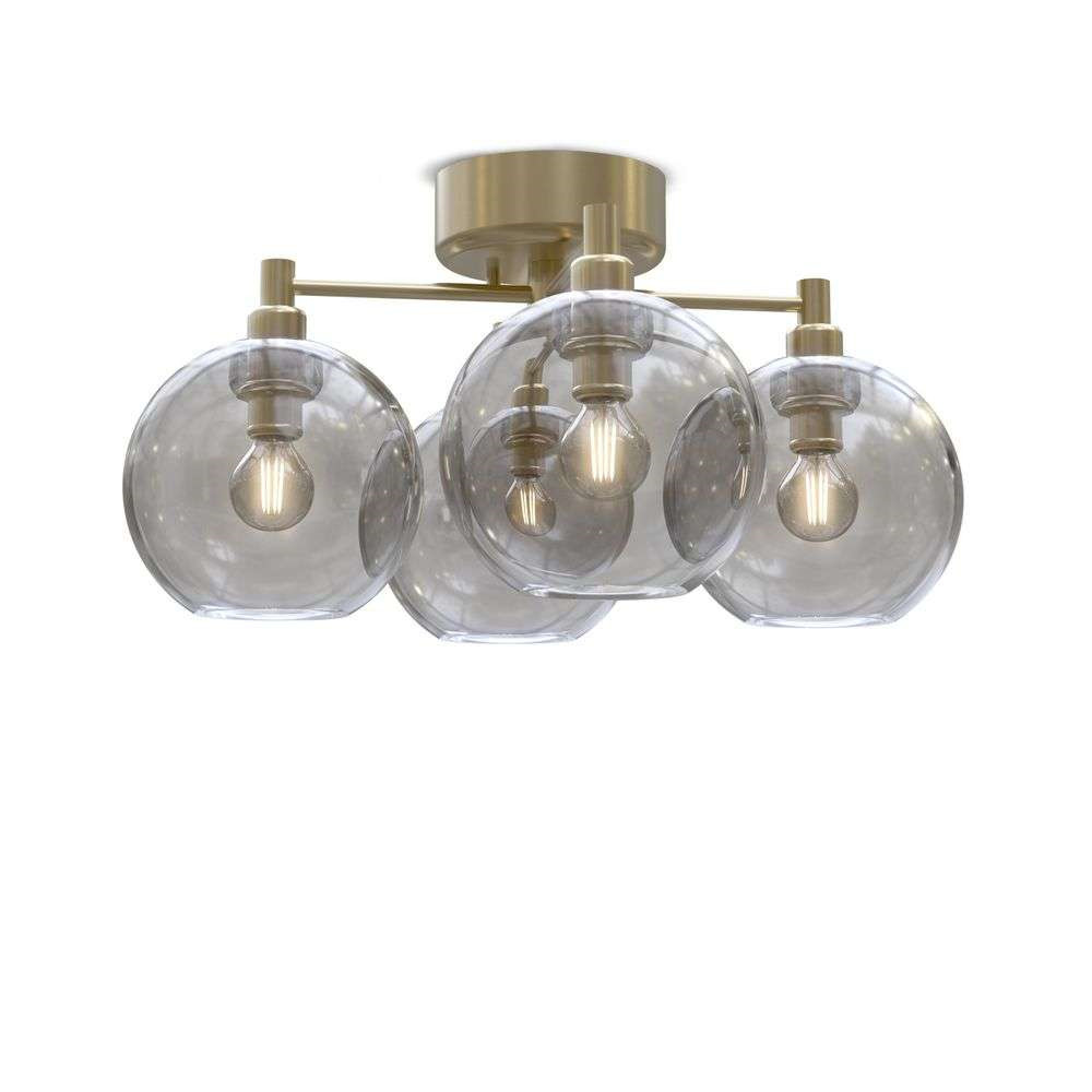 Belid Gloria Loftlampe Ø46 Brass/Smoke