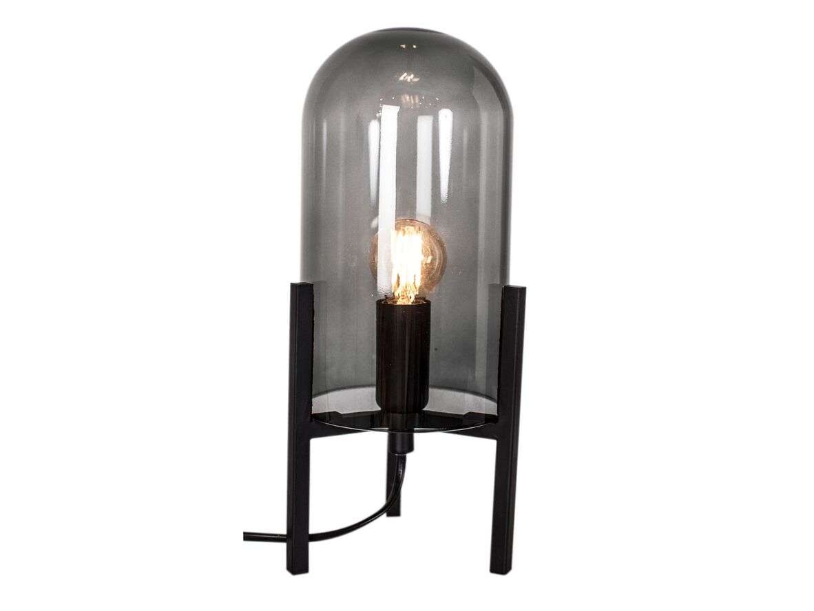 Bilde av By Rydéns - Smokey Bordlampe Matt Black/smoke Grey By Rydéns