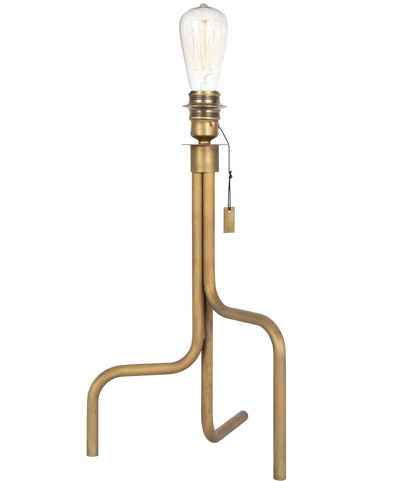 Strapatz Bordlampe Rå Messing