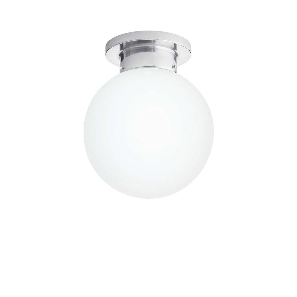 Konsthantverk Glob Loftlampe Ø25 Chrome/Matt White