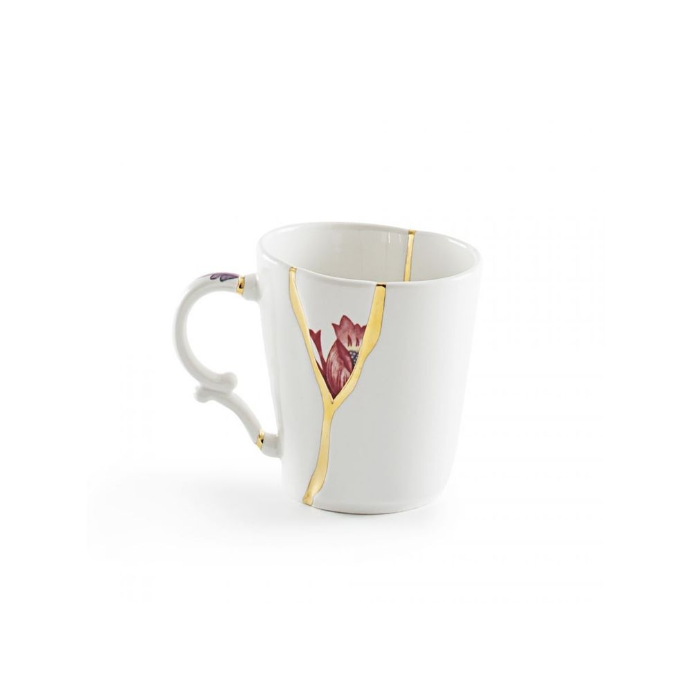 Seletti Kintsugi N’3 Mug In Porcelain