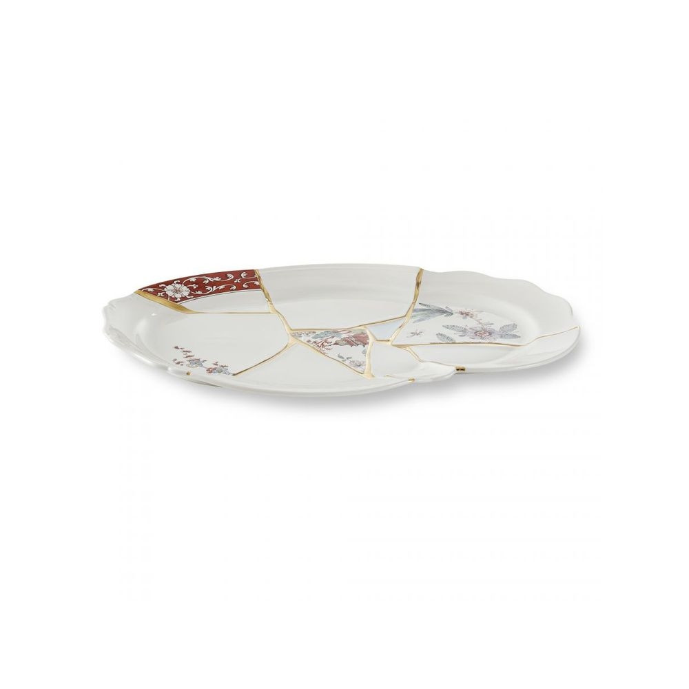 Seletti Kintsugi Tray In Porcelain