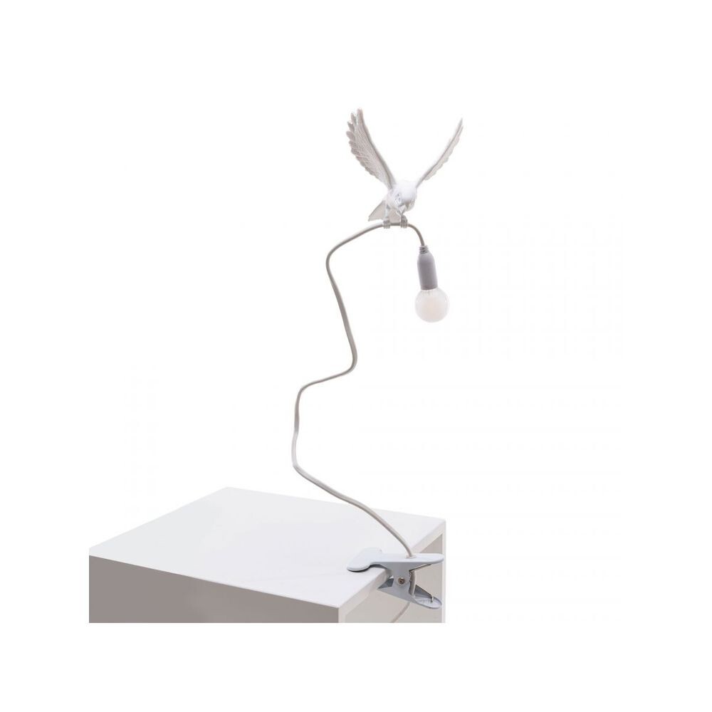 Seletti – Sparrow Landing Klämlampa White