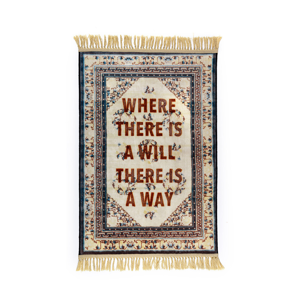 Seletti – The Way Burnt Carpet #8 80×120 Blå/Multicolor