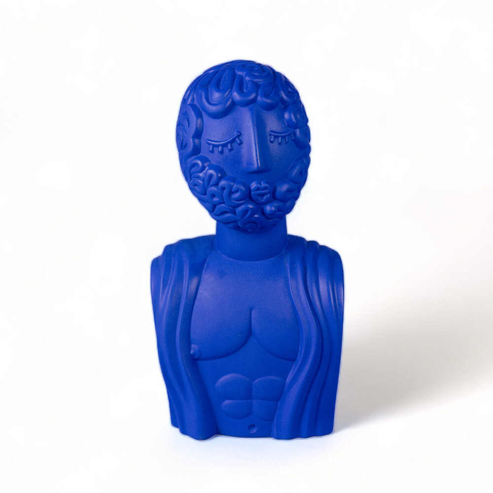 Seletti – Magna Graecia Man Terracotta Bust Blå