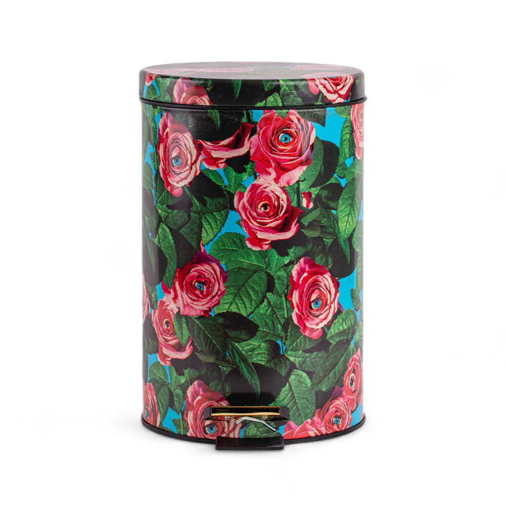 Seletti – Roses Toiletpaper Home Dustbin Ø25xH39,5 Multicolor