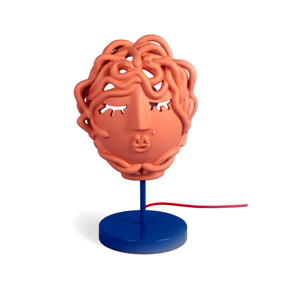 Seletti – Medusa Mask Bordslampa Terracotta