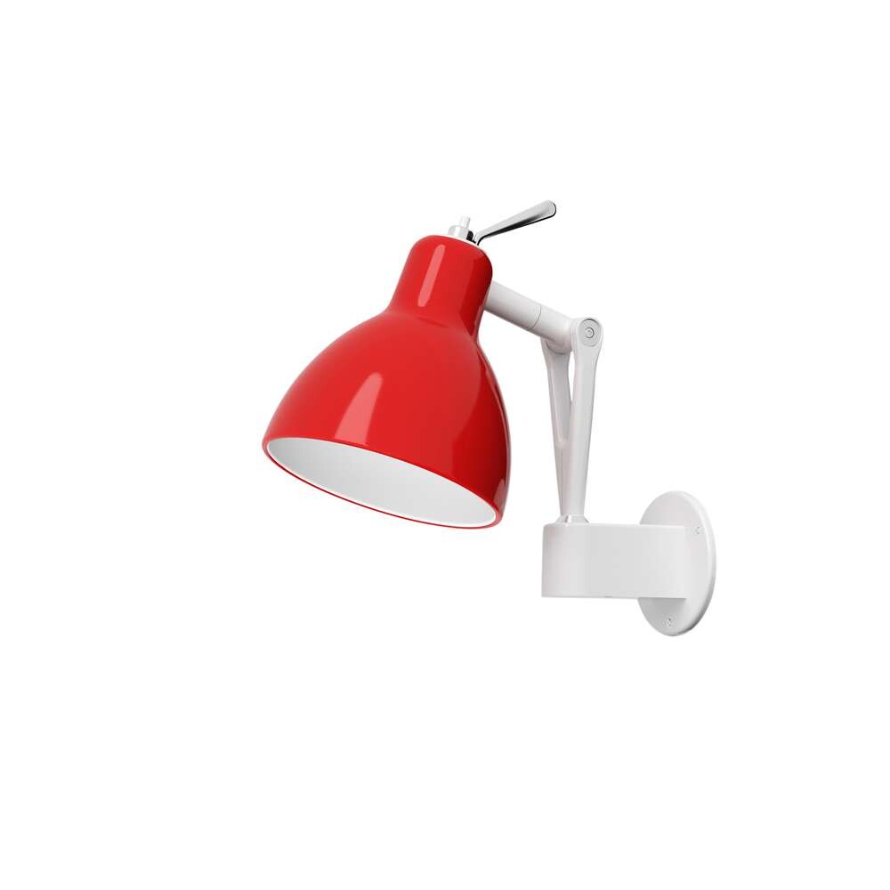 Rotaliana – Luxy W0 Væglampe Hvid/Rød
