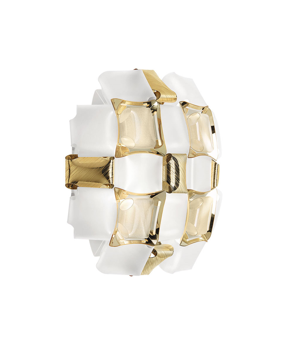 Image of Mida Applique Wandleuchte White-Gold - Slamp bei Lampenmeister.ch