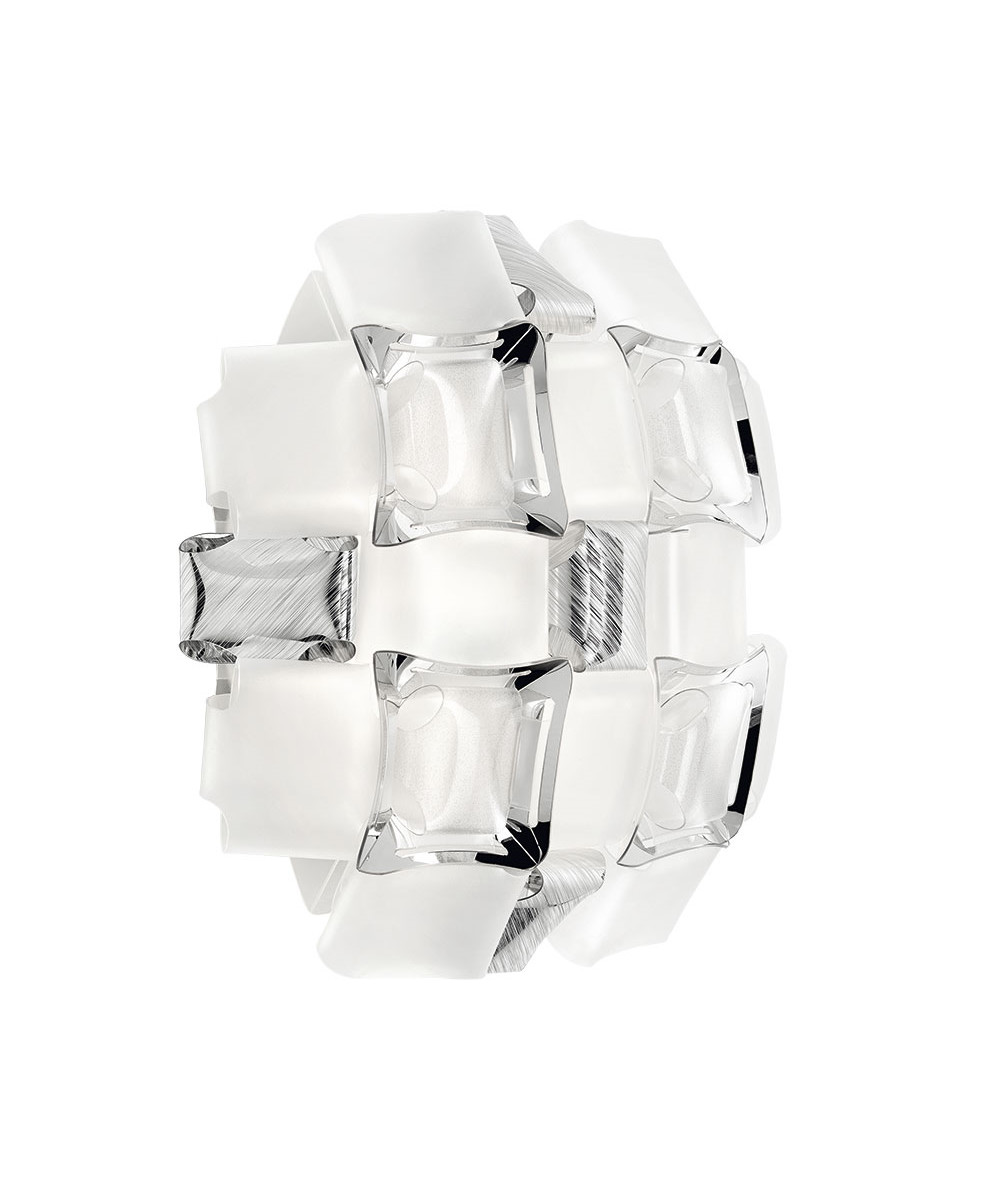 Slamp – Mida Applique Væglampe White-Platinum