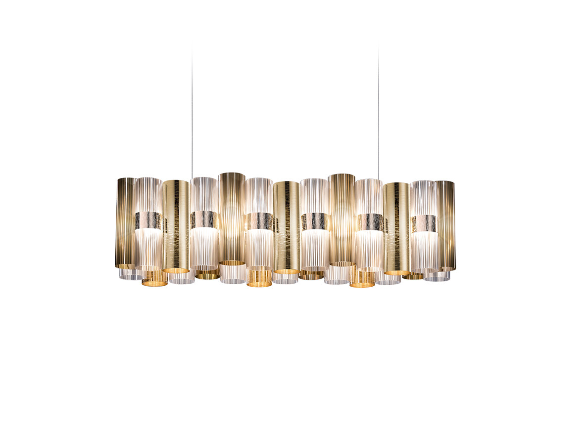 SLAMP – La Lollo Linear 100 Taklampa Gold